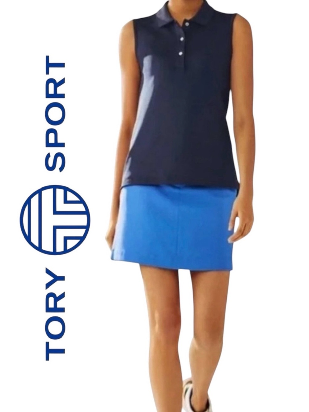 Tory Burch • Tory Sport Women's Two Tone Tech Twill Golf Skirt / Skort || Medium